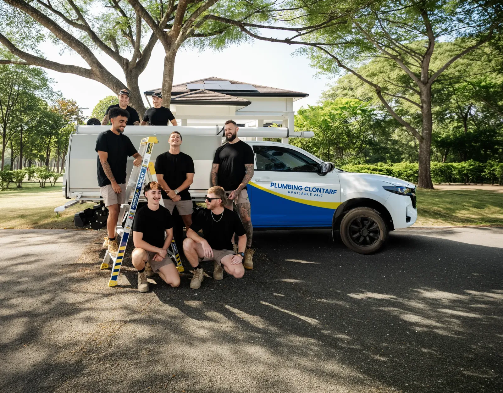 Plumbing Clontarf ute and team